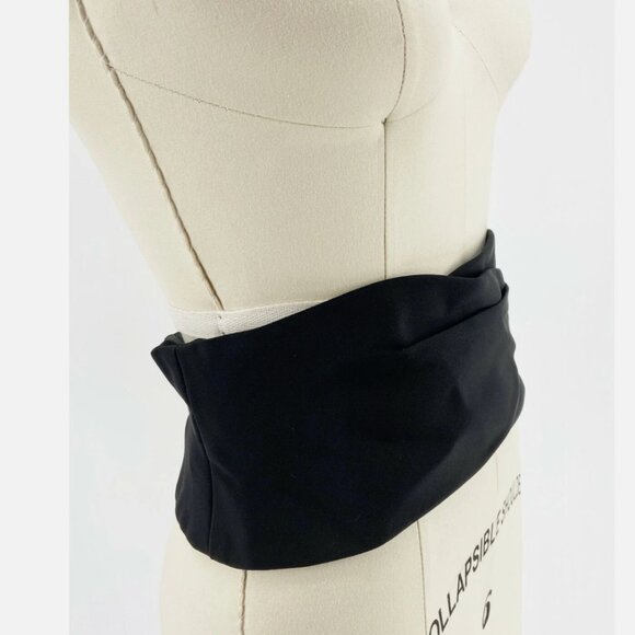 VTG 80's CD de Christian Dior Robes Du Soir Paris Black Silk Belt 8 - Picture 3 of 10